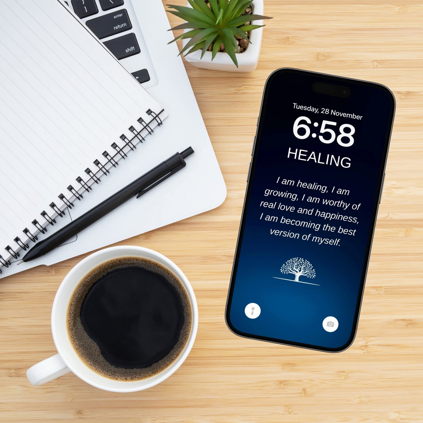 100 Affirmations Wallpapers For Your Phone - Sapphire Edition