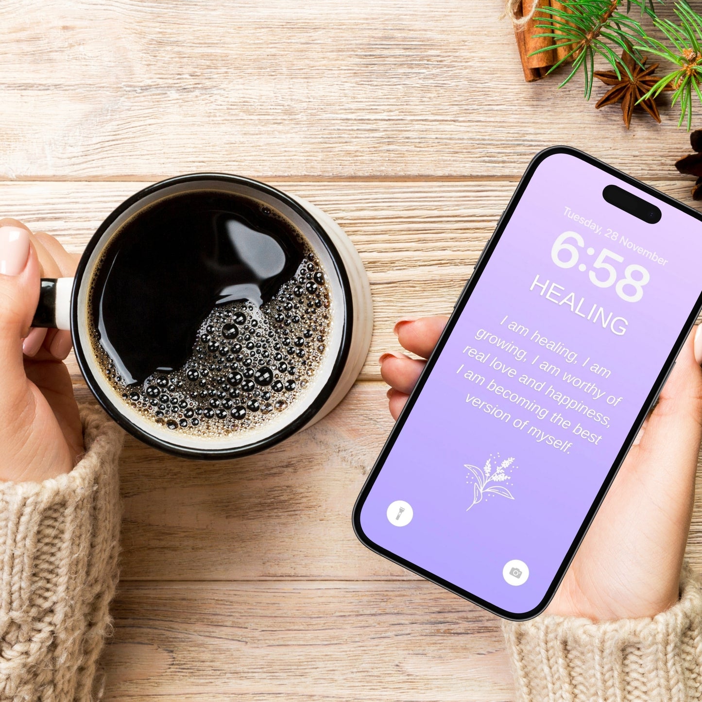 100 Affirmations Wallpapers For Your Phone - Lavender Edition