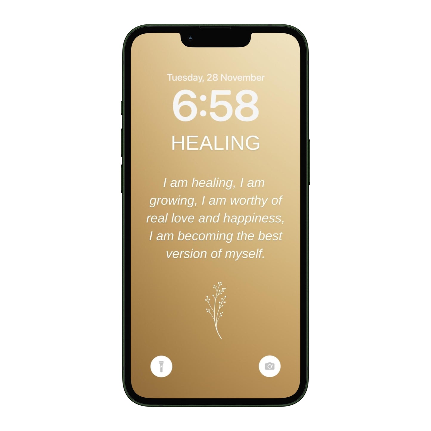 100 Affirmations Wallpapers For Your Phone - Gold Edition