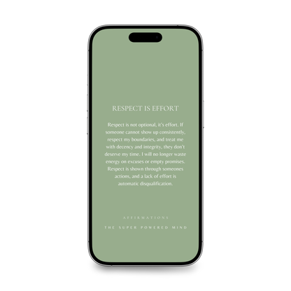 100 Affirmations Phone Wallpapers Sage Green (Digital Download)