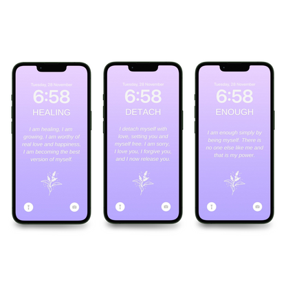 100 Affirmations Wallpapers For Your Phone - Lavender Edition