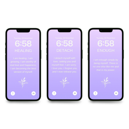 100 Affirmations Wallpapers For Your Phone - Lavender Edition