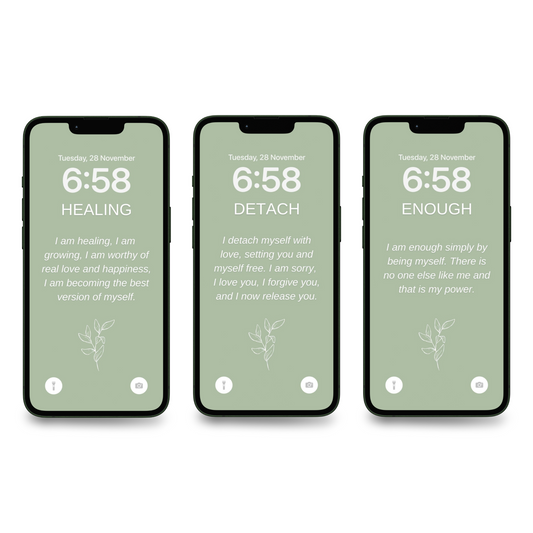 100 Affirmations Wallpapers For Your Phone - Sage Green Edition