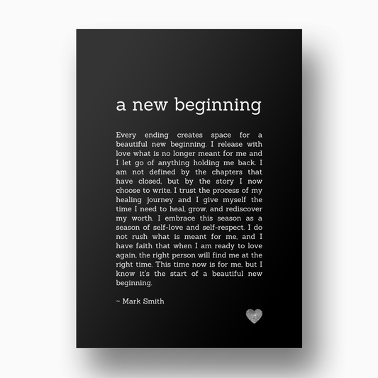 A New Beginning Affirmation Canvas Wall Art Print