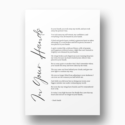 In Your Hands Canvas Wall Art Print
