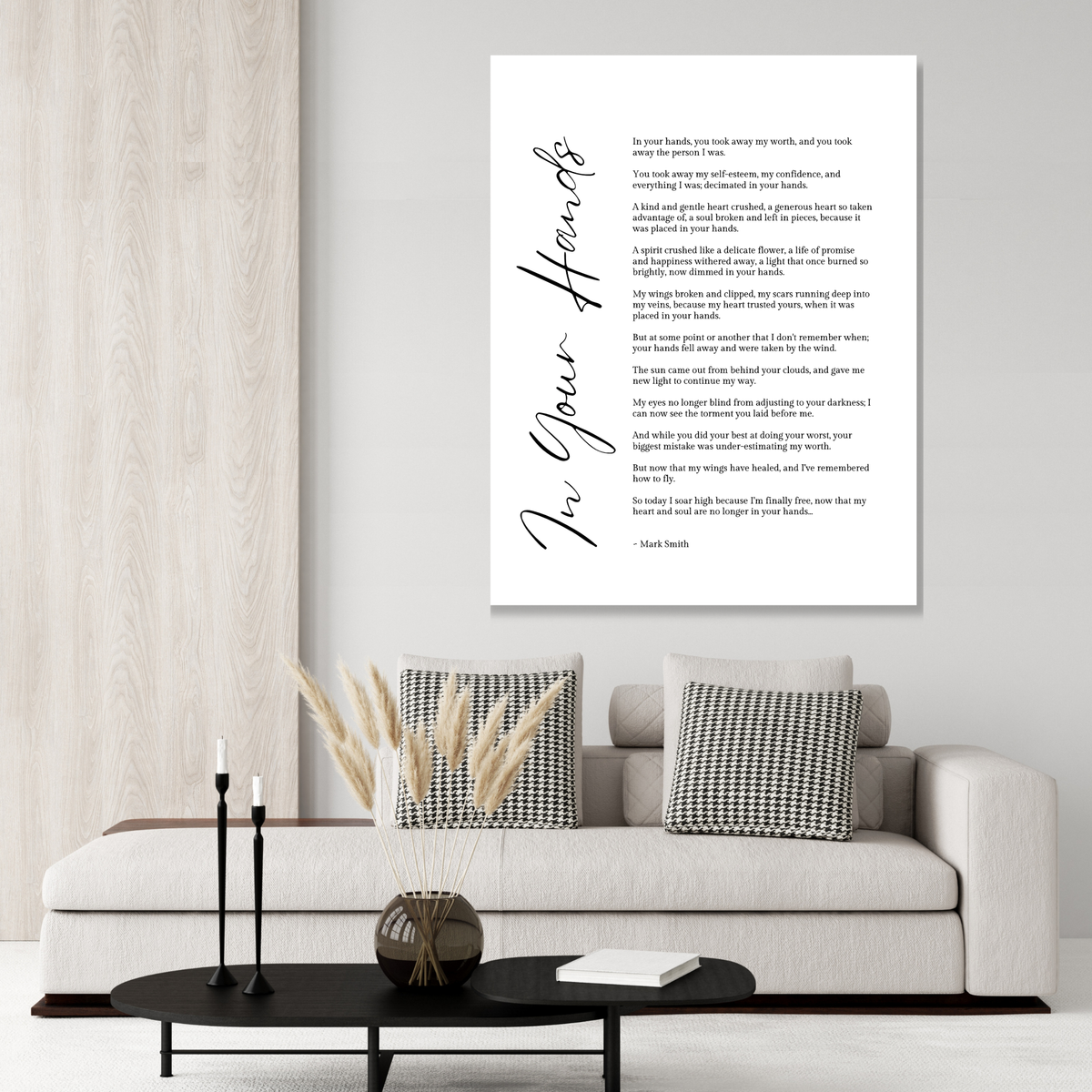 In Your Hands Canvas Wall Art Print