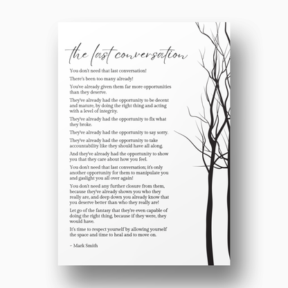 The Last Conversation Canvas Wall Art Print