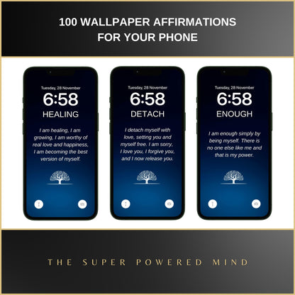 100 Affirmations Wallpapers For Your Phone - Sapphire Edition