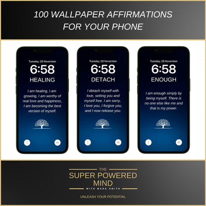 100 Affirmations Wallpapers For Your Phone - Sapphire Edition