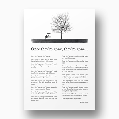 When They're Gone, They're Gone Canvas Wall Art Print