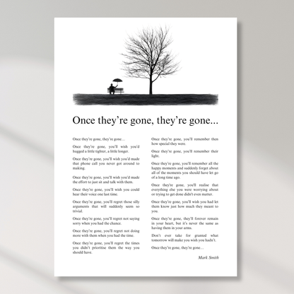 When They're Gone, They're Gone Canvas Wall Art Print