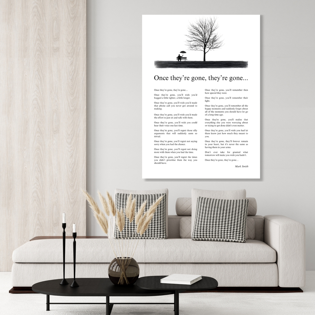 When They're Gone, They're Gone Canvas Wall Art Print